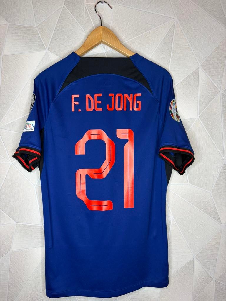 Nederland Uit 2022/2023 F De Jong, Maat L, Ophalen of Verzenden, Zo goed als nieuw, Shirt