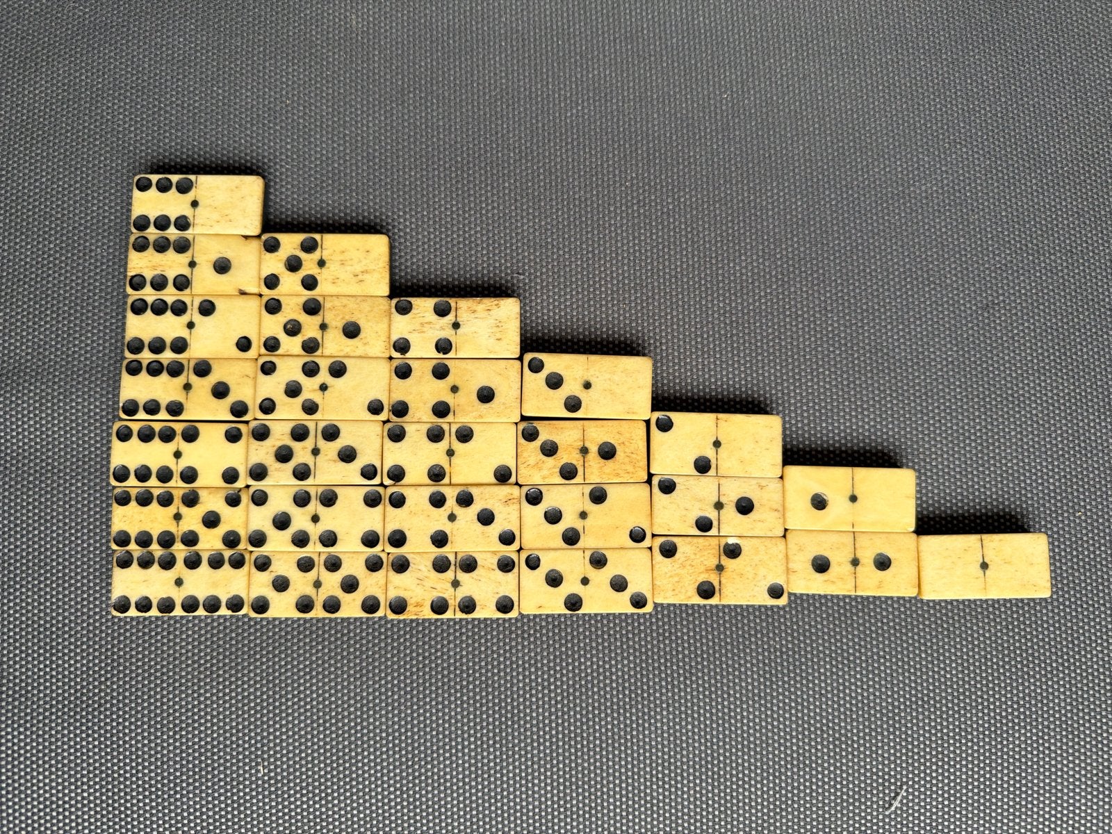 Antiek Domino Spel - Been en Ebbenhout, Ophalen of Verzenden