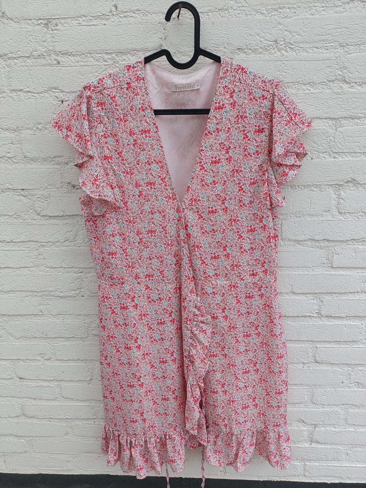 Freebird roze bloemenjurk maat M, Kleding | Dames, Maat 38/40 (M), Ophalen of Verzenden, Zo goed als nieuw, Freebird