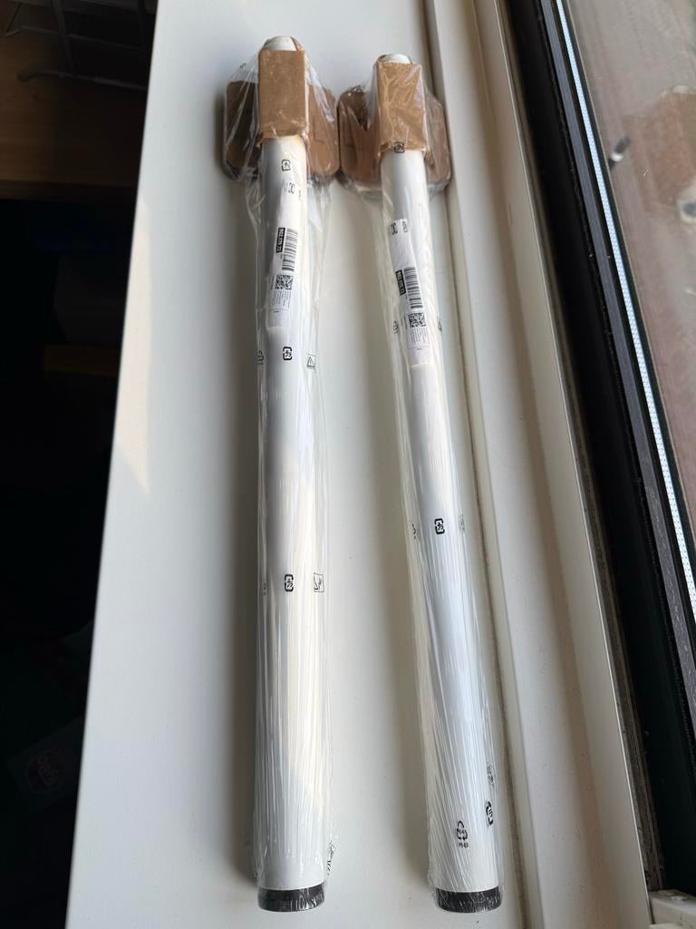 Ikea Adils witte poten (2 stuks) nieuw in verpakking, Tafelpoot, Nieuw, Minder dan 50 cm, Ophalen of Verzenden