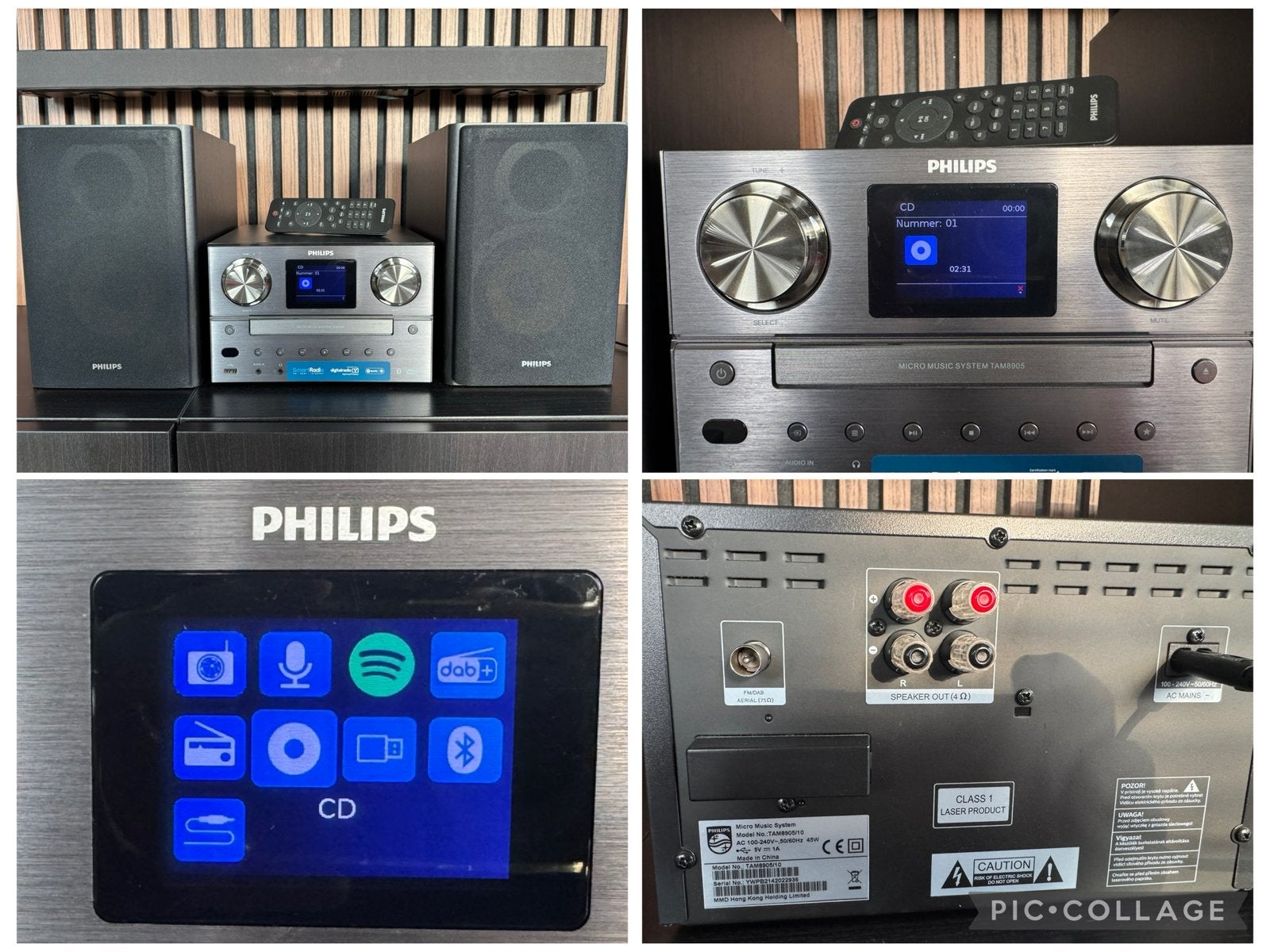 🎼 Philips TAM8905/10 Micro soundsystem met DAB+-radio, Philips, Cd-speler, Ophalen of Verzenden, Zo goed als nieuw
