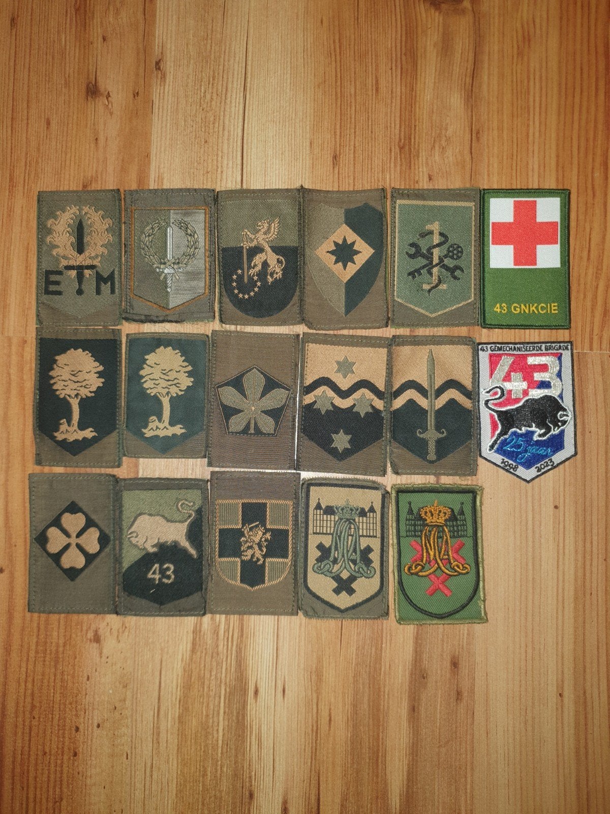 Mouwemblemen, Ophalen of Verzenden, Landmacht, Nederland, Embleem of Badge