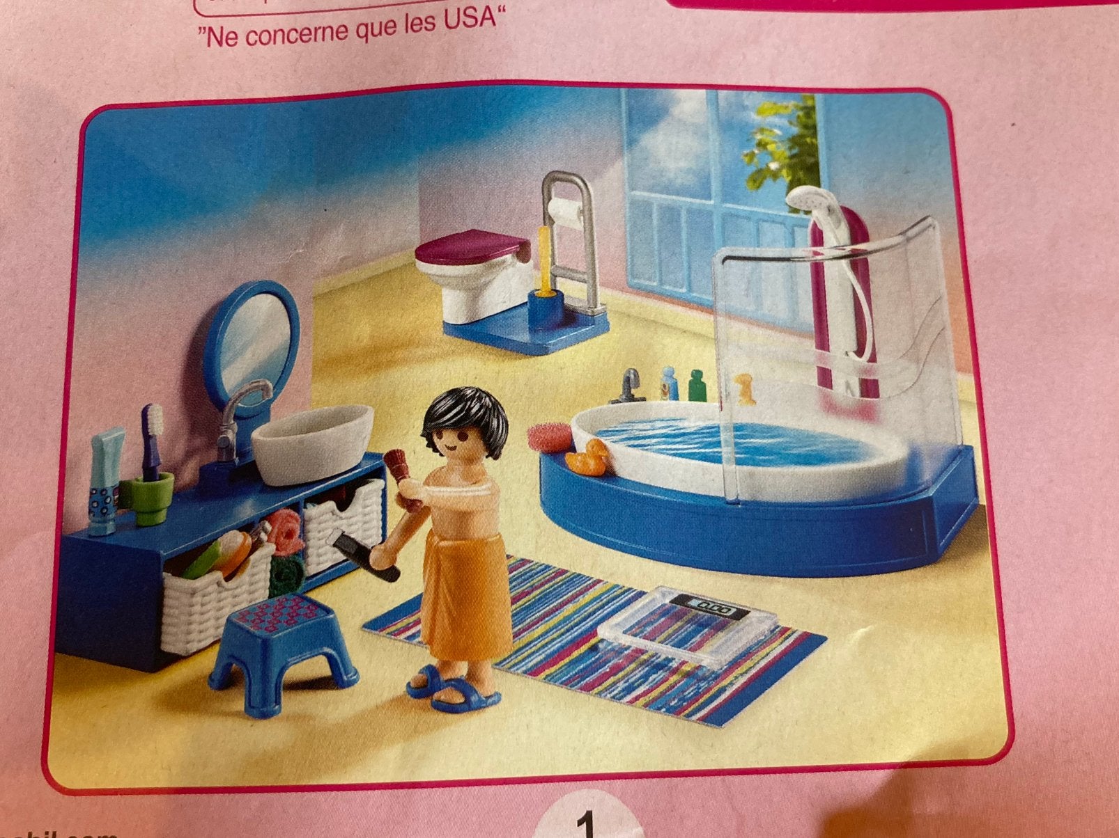 Playmobil badkamer, Ophalen of Verzenden, Zo goed als nieuw, Complete set, Overige typen