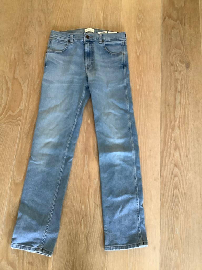 Wrangler spijkerbroek - Maat 30/34, Ophalen of Verzenden, Gedragen, Blauw, Overige jeansmaten