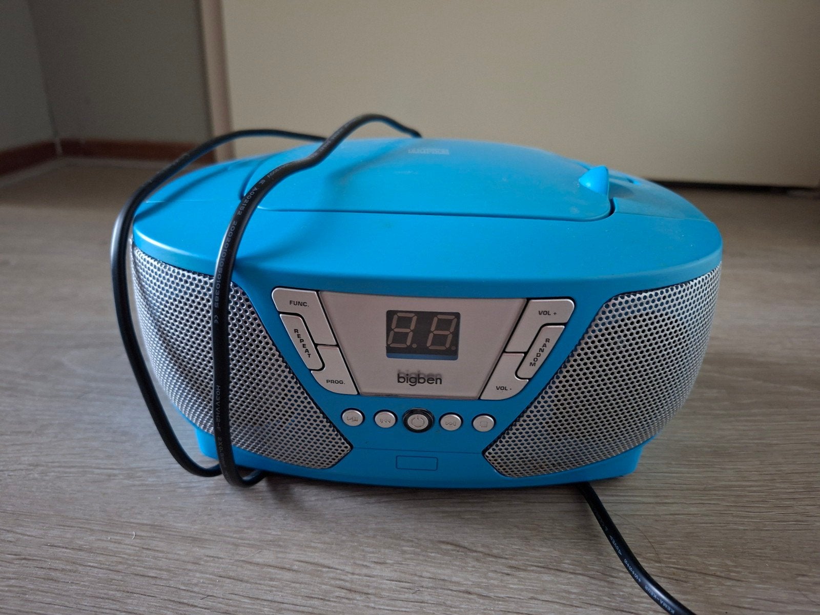 Bigben draagbare radio/CD-speler - Blauw, Ophalen, Gebruikt, Radio, Met cd-speler