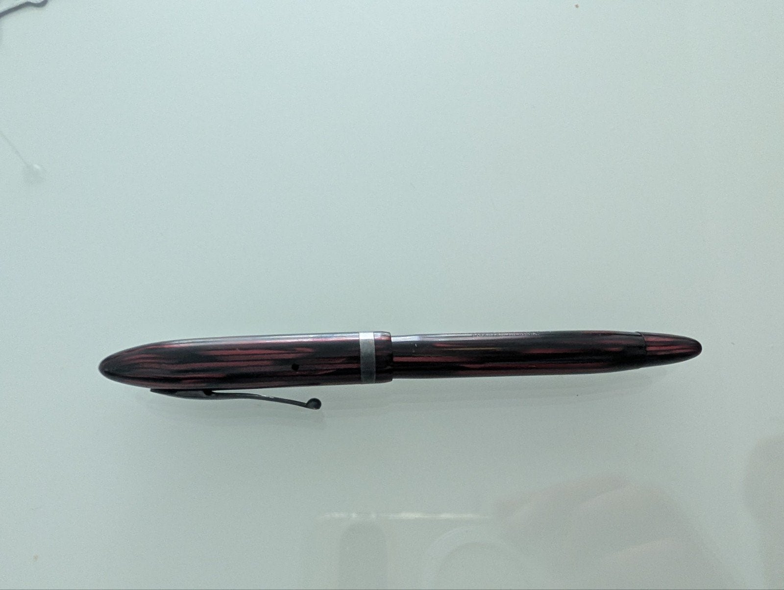 Vintage Sheaffer Lifetime Vulpen met Leren hoesje, Ophalen of Verzenden