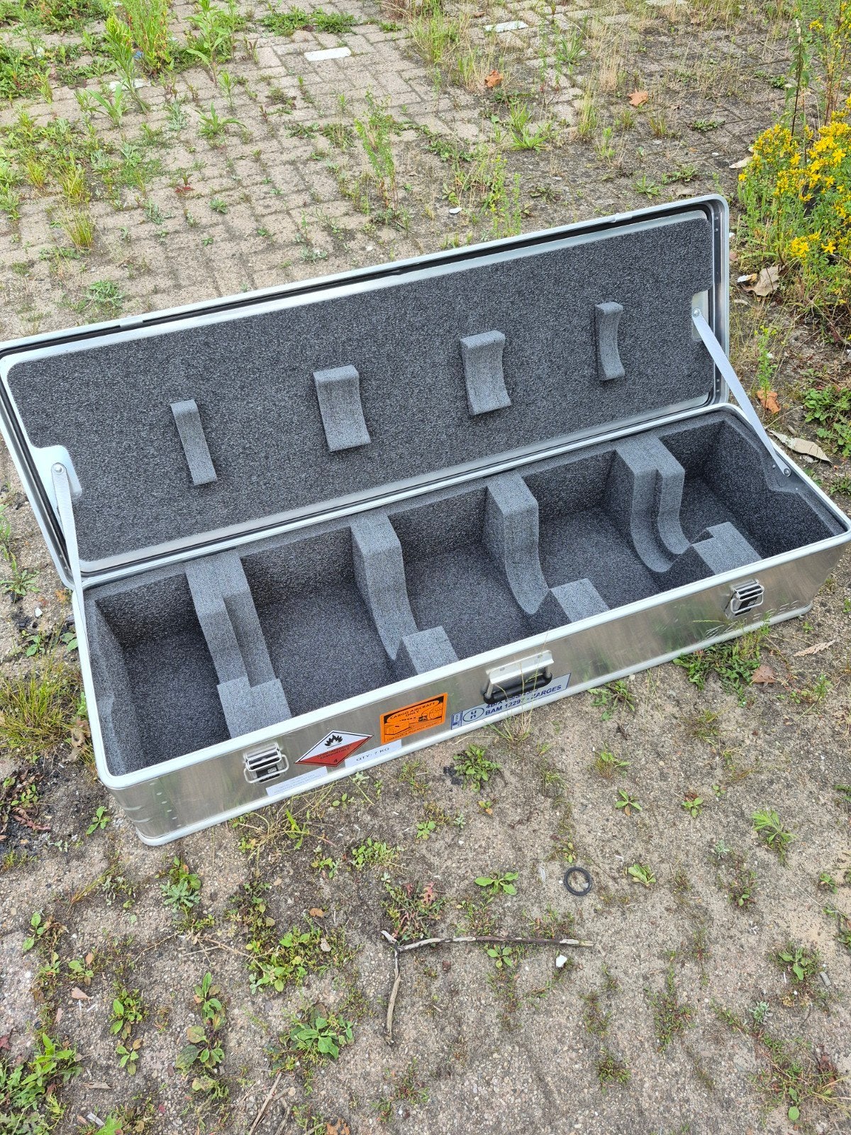 4x Zarges K470 Aluminium Kist met Schuiminterieur, Ophalen, Gebruikt, 40 tot 60 cm, 100 cm of meer