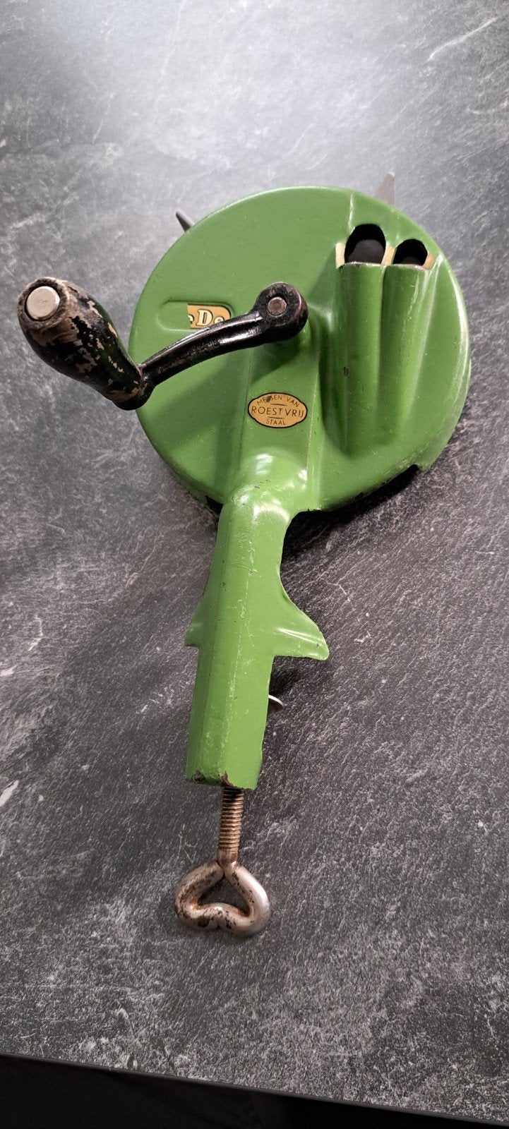 Vintage Groene PeDe snijbonen molen, Ophalen of Verzenden