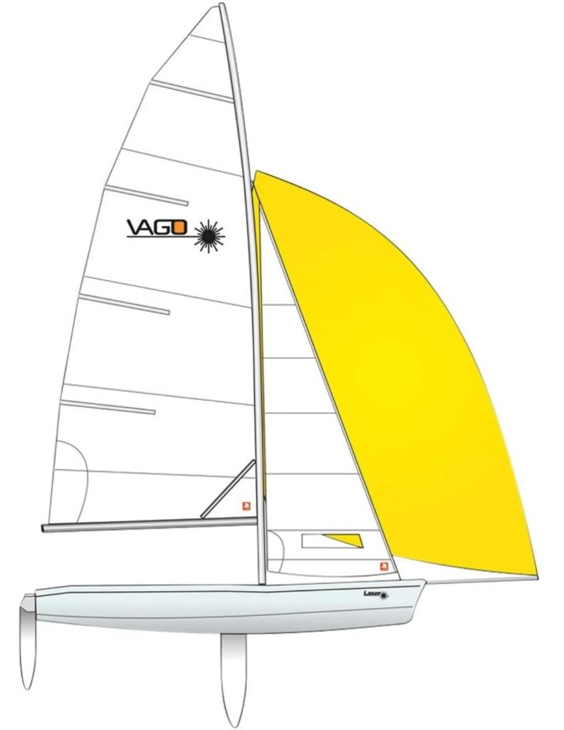 4x Laser Vago - 2019 - compleet met Trolley en zeilen, Watersport en Boten, Ophalen, Gebruikt, Overige brandstoffen, Laser