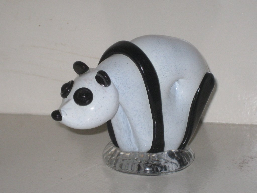 Panda Beer Presse Papier Glas, Ophalen