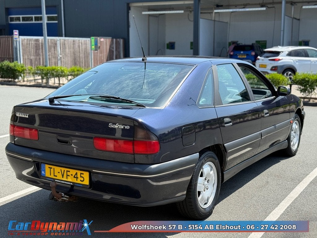 Renault Safrane 2.5 RXE | Automaat | Leder | Airco | Zeldzaa, Auto's, Renault, Gebruikt, Blauw, Bedrijf, 2435 cc