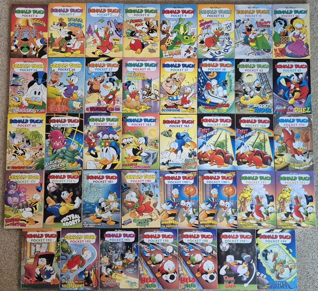 Donald Duck 200+ Pockets - albums - vakantie boeken - ACTIE, Meerdere stripboeken, Ophalen of Verzenden, Zo goed als nieuw, Walt Disney  Donald duck