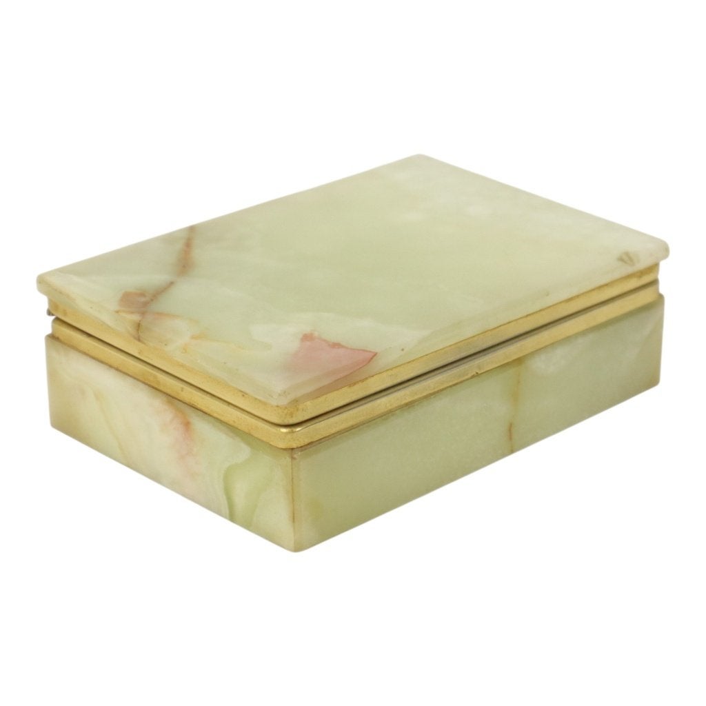 Vintage Italiaanse Rokers Doos Juwelenkistje Onyx, Ophalen of Verzenden