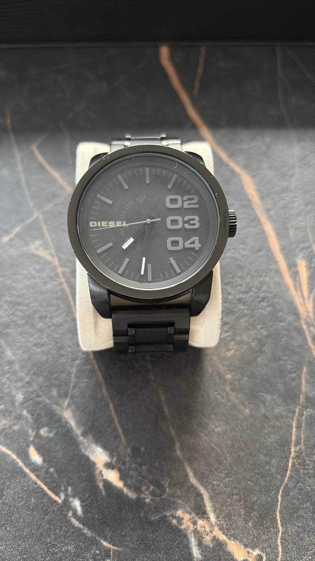 Mooi zwart Diesel horloge, Ophalen, Zo goed als nieuw, Polshorloge, Overige merken