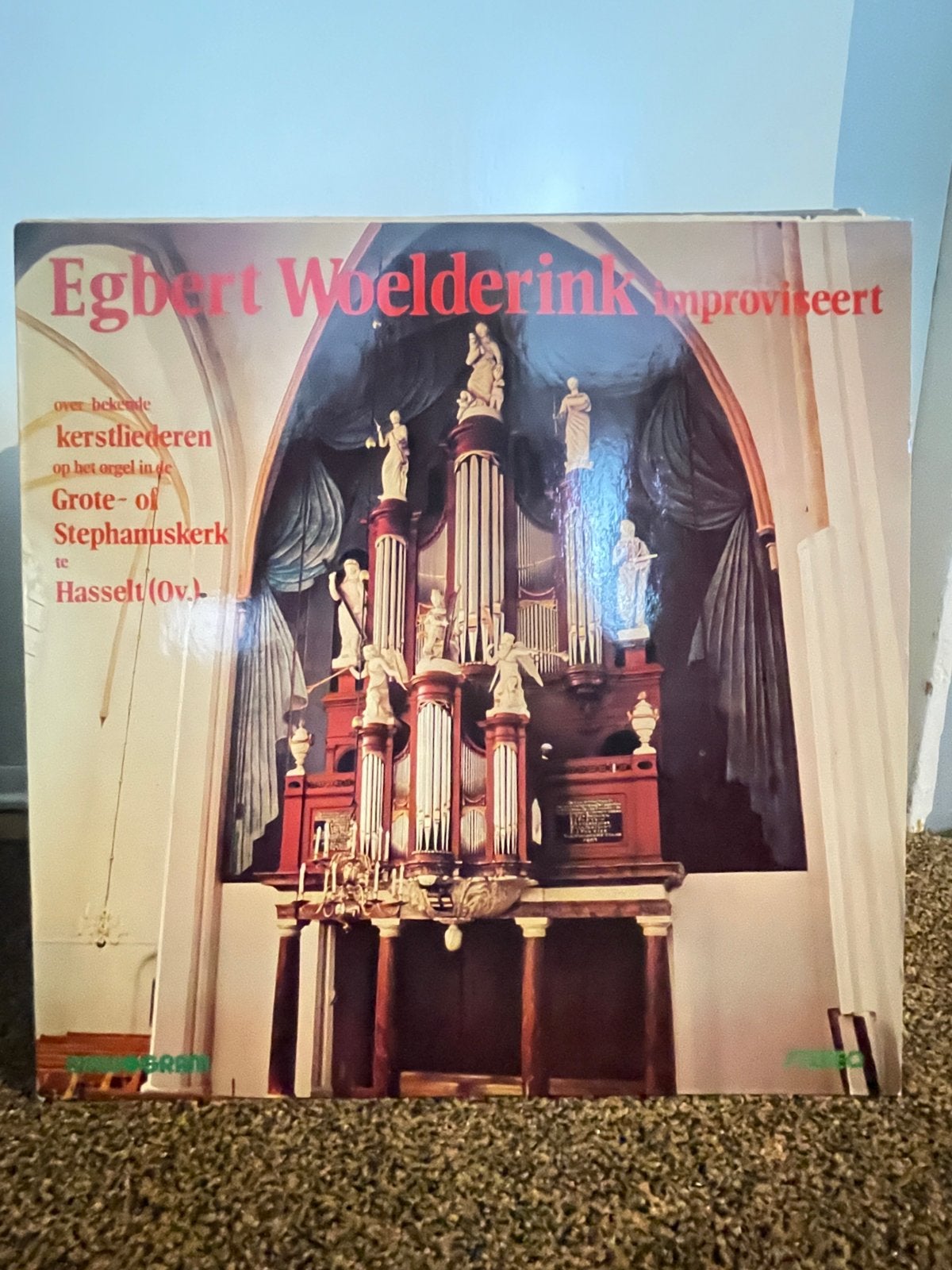 Egbert Woelderink improviseert - Kerstliederen op orgel LP, LP, Gebruikt, Overige componisten, Overige typen