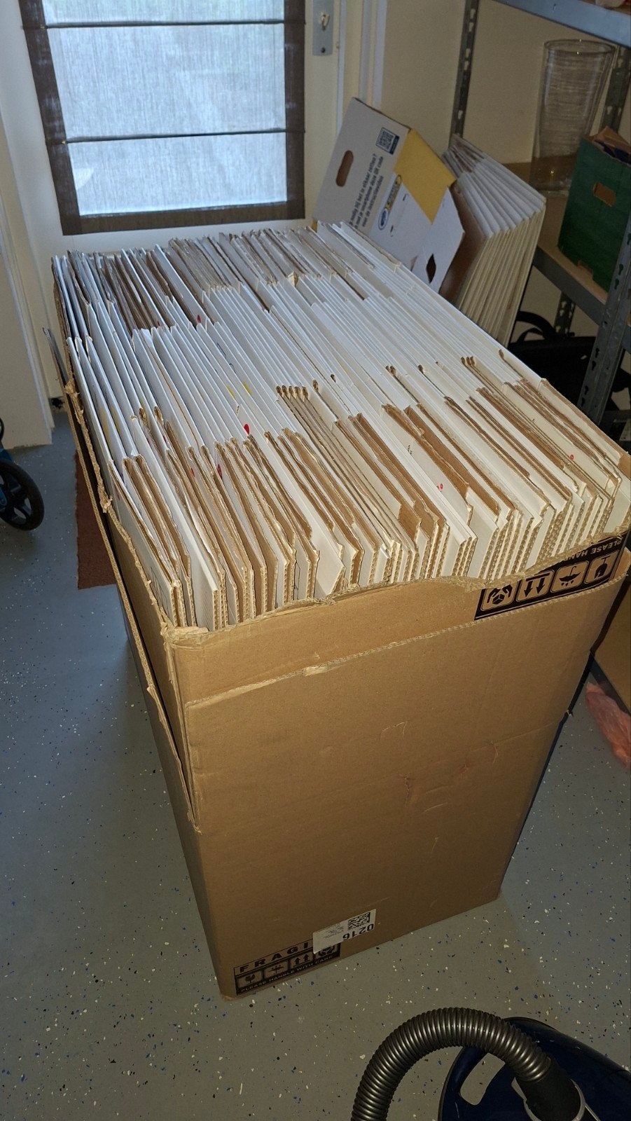 1x gebruikte praxis verhuisdozen (63 stuks), Ophalen, Opvouwbaar, 50 tot 75 cm, Minder dan 35 cm