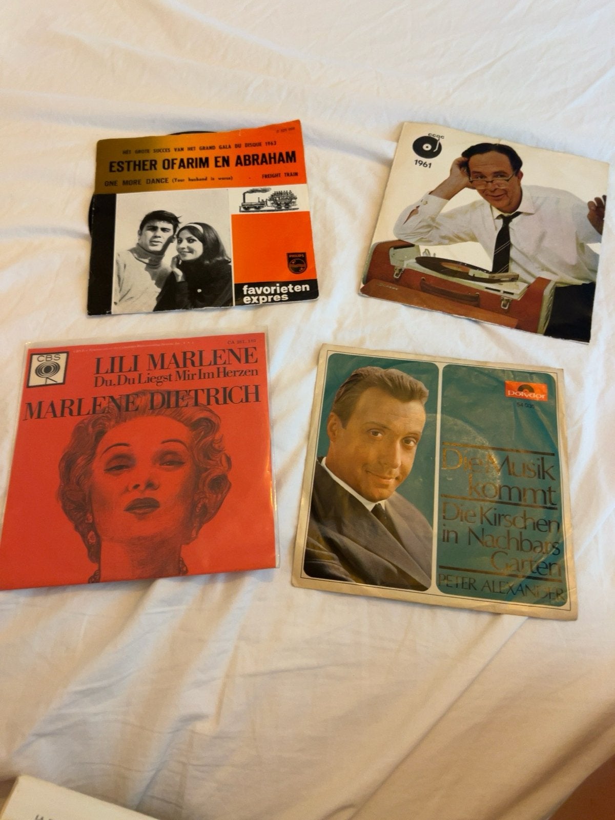 Partij vintage singles & EP’s (45 toeren) jaren ‘50-’80, Gebruikt, 7 inch, Ophalen of Verzenden, Pop