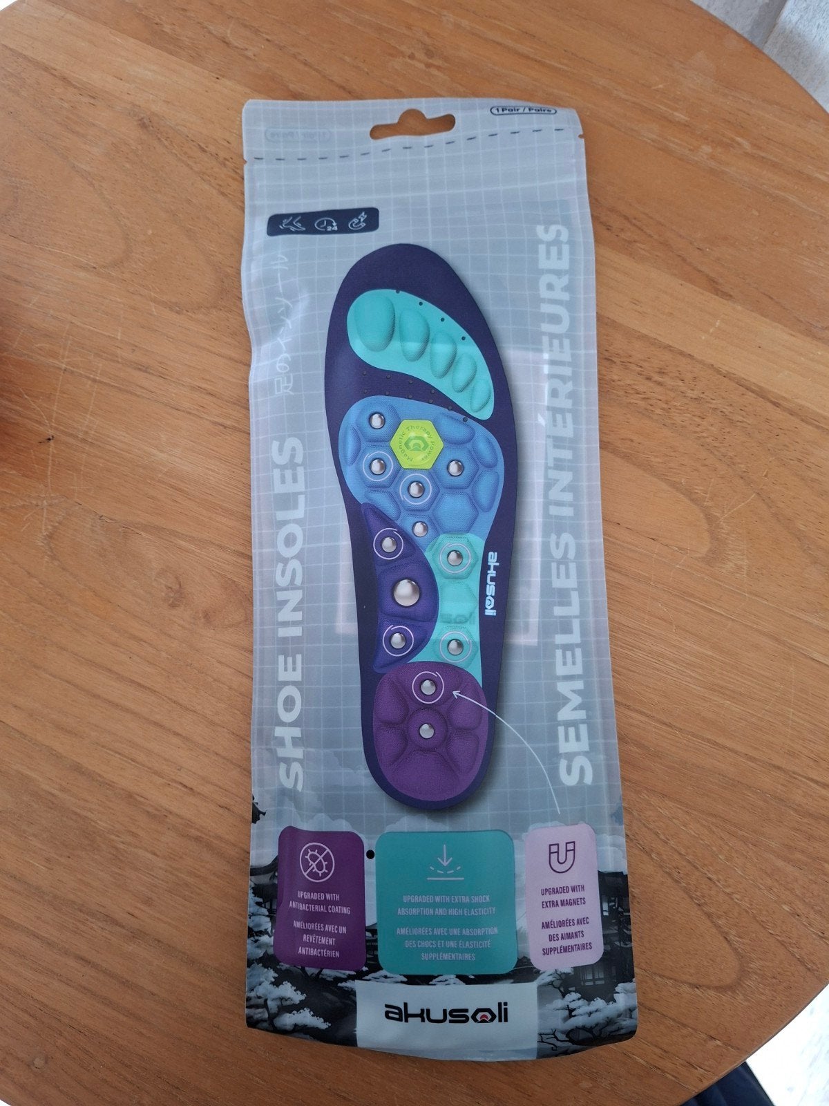 Ahusoli magnetische inlegzolen nieuw, Kleding | Dames, Overige kleuren, Verzenden, Nieuw, Ahusoli