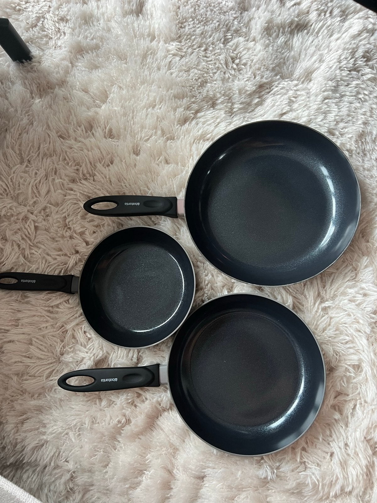 Brabantia inductie pannen set 28-24-20 cm, Huis en Inrichting, Overige materialen, Gebruikt, Pannenset, Ophalen of Verzenden