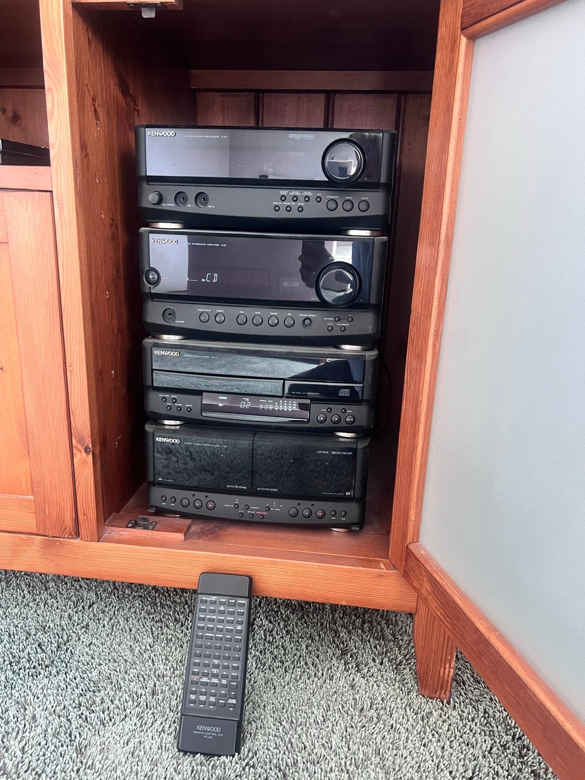 Kenwood Stereotoren met Dolby Surround Set, Gebruikt, Cassettedeck, Losse componenten, Ophalen