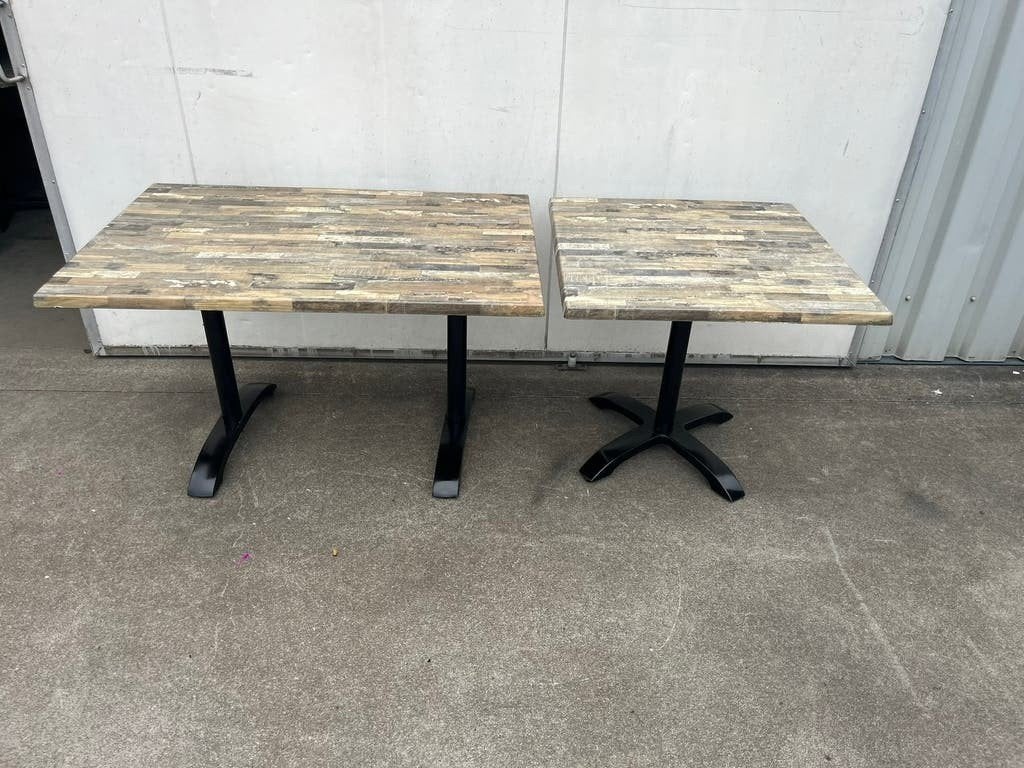 15 stuks Horeca restaurant bistro Terras tafels 120x80 80x80, Ophalen, Zo goed als nieuw