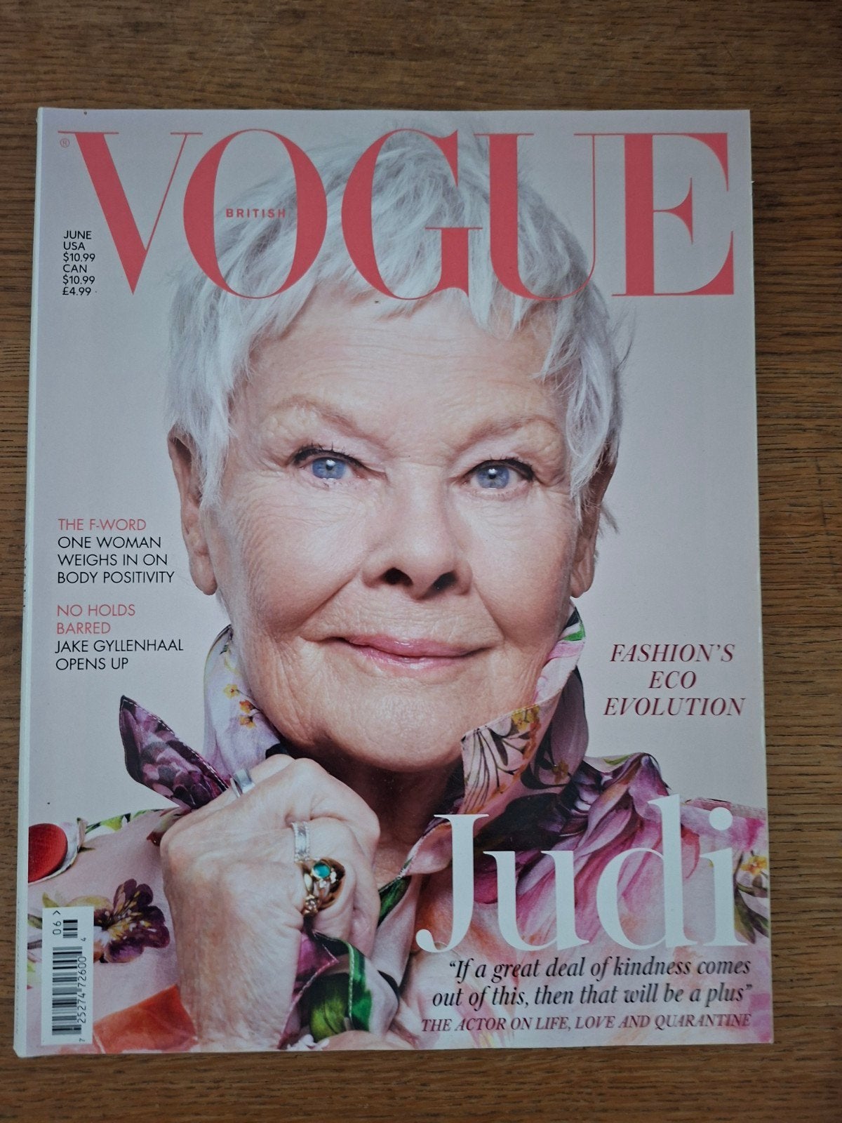 Vogue british juni 2020 judi dench fashion magazine, Boeken, Tijdschriften en Kranten, Verzenden, Zo goed als nieuw, Glossy