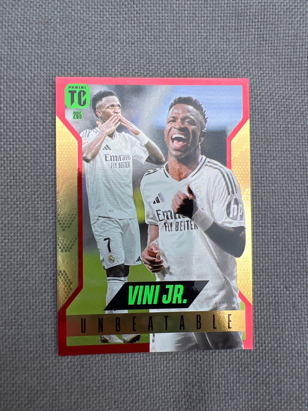Panini Top Class 2023 Vini Jr. Unbeatable kaart, Ophalen of Verzenden, Zo goed als nieuw, Buitenlandse clubs, Spelerskaart