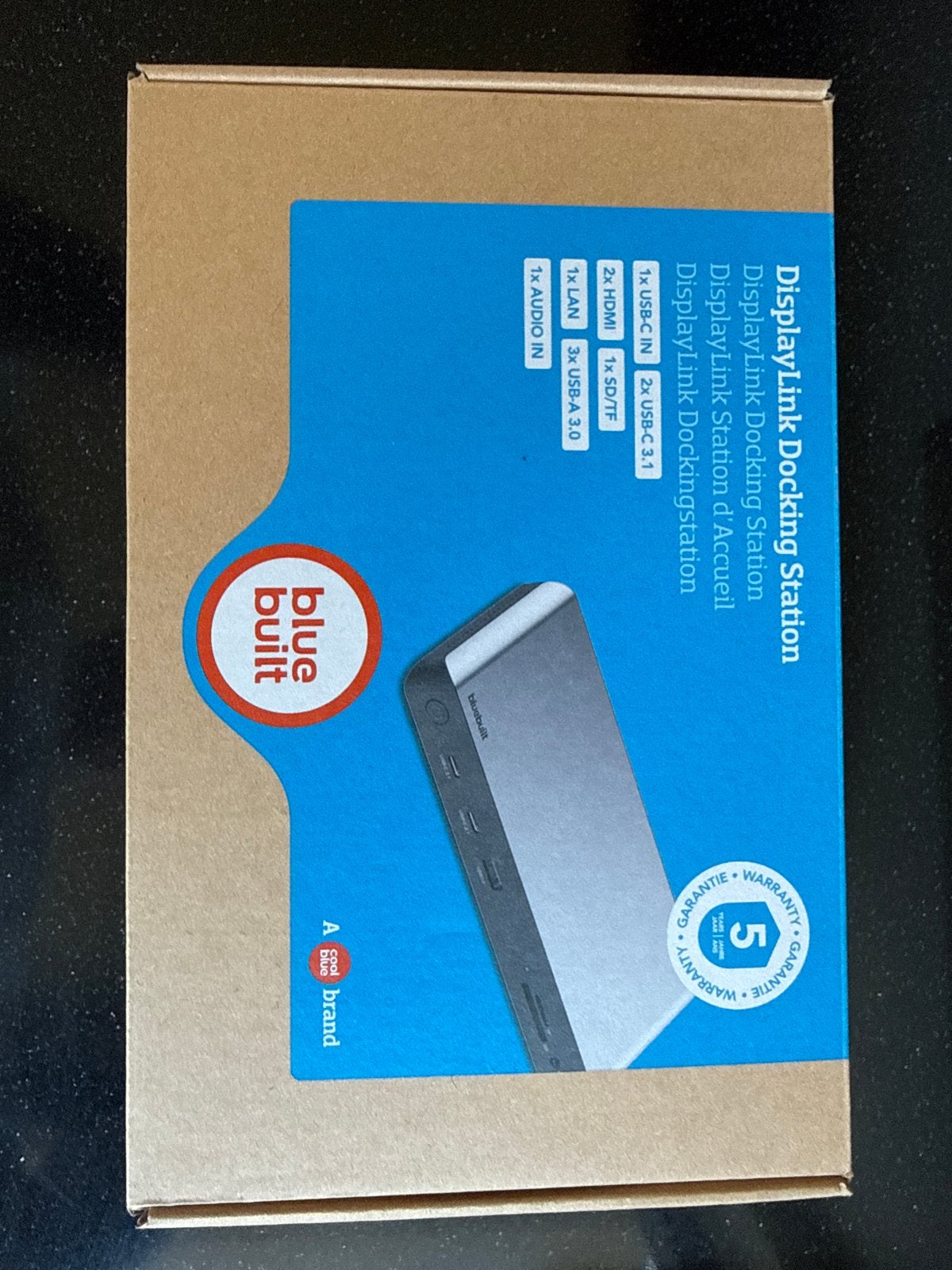 BlueBuilt DisplayLink Docking Station USB-C HDMI LAN Audio, Computers en Software, Dockingstations, Nieuw, Docking station, Laptop