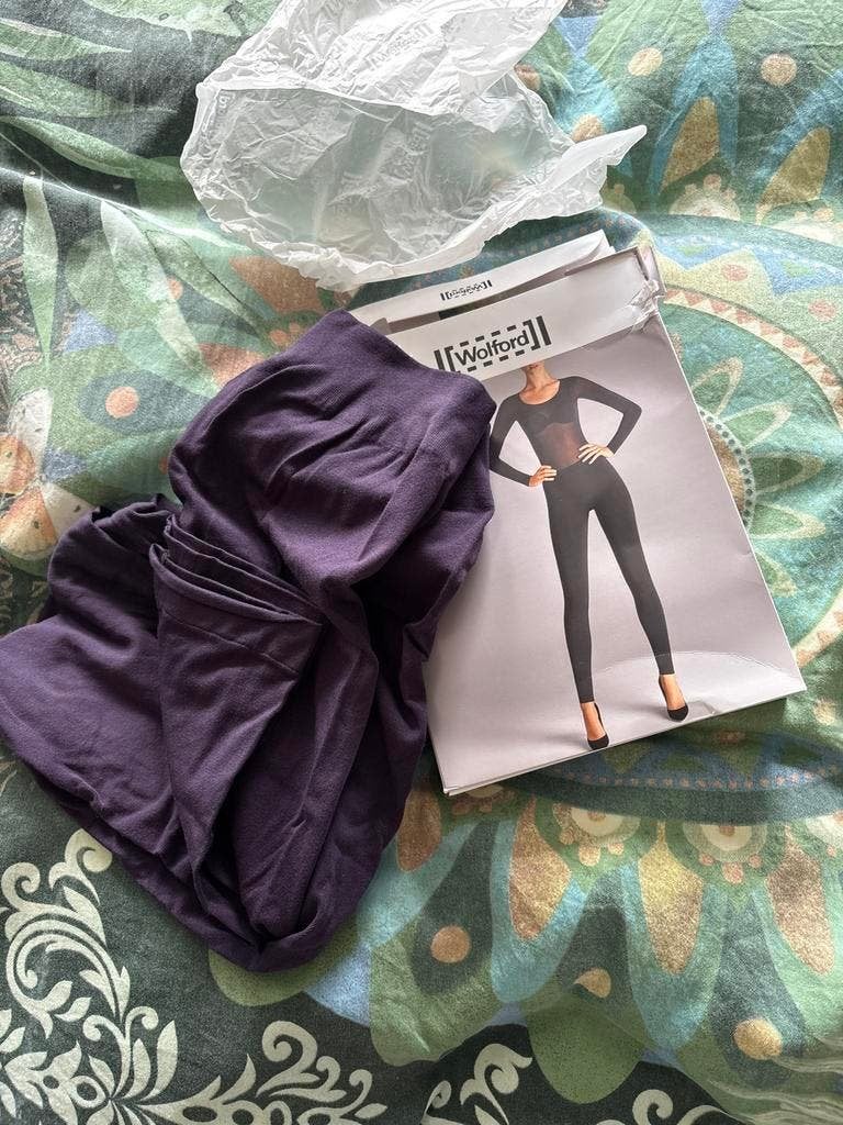 Wolford Viscose Legging Nightshade Maat M Nieuw, Kleding | Dames, Legging, Verzenden, Paars, Nieuw