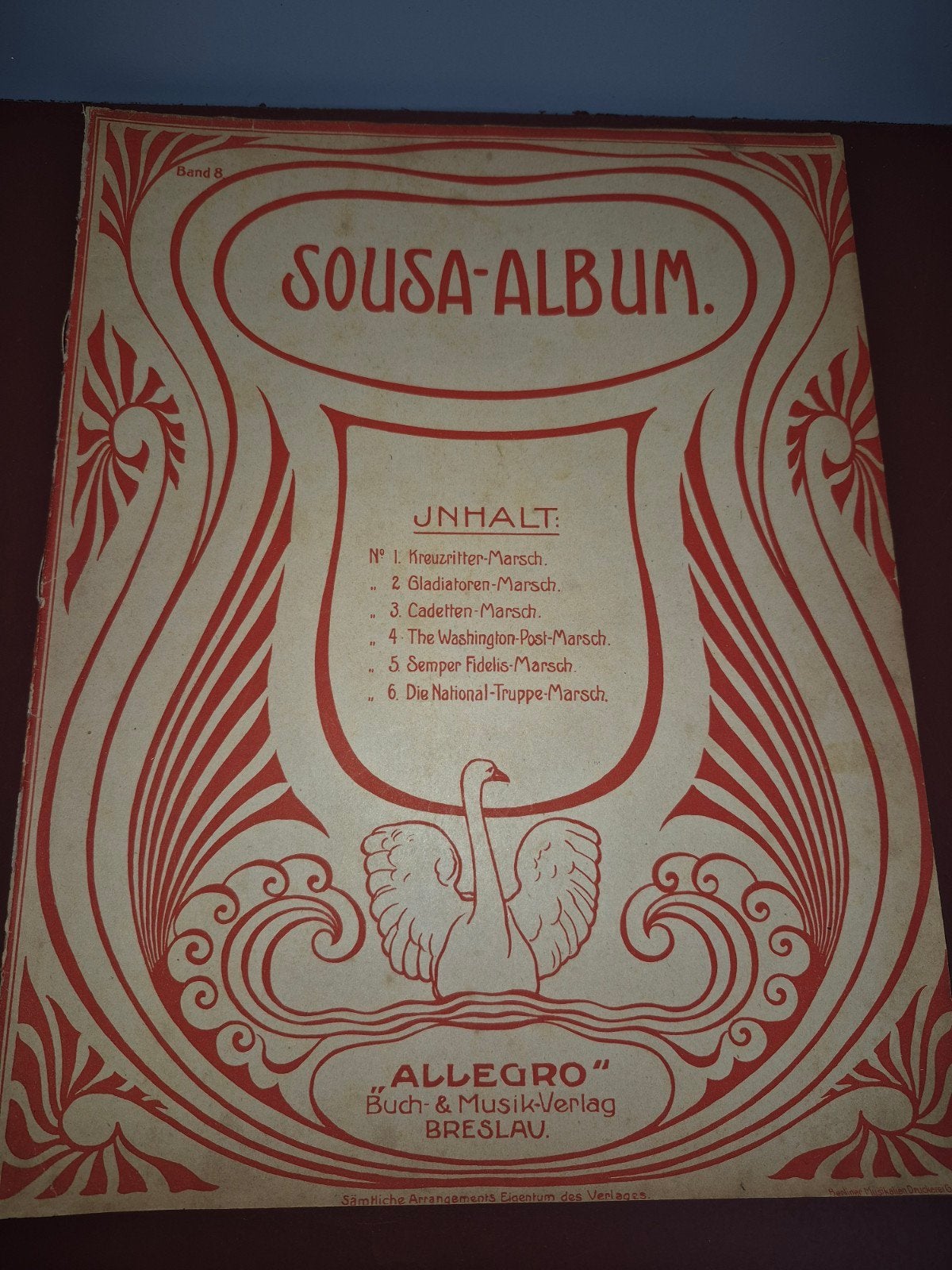 Sousa-Album - Oude bladmuziek van J.P. Sousa, Muziek en Instrumenten, Gebruikt, Klassiek, Ophalen of Verzenden, Artiest of Componist