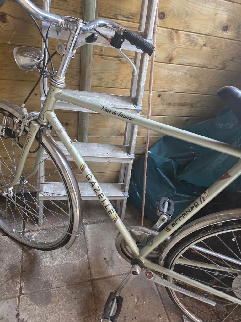 Gazelle Tour de France Vintage Fiets, Fietsen en Brommers, Ophalen, Gebruikt, Velgrem, Versnellingen