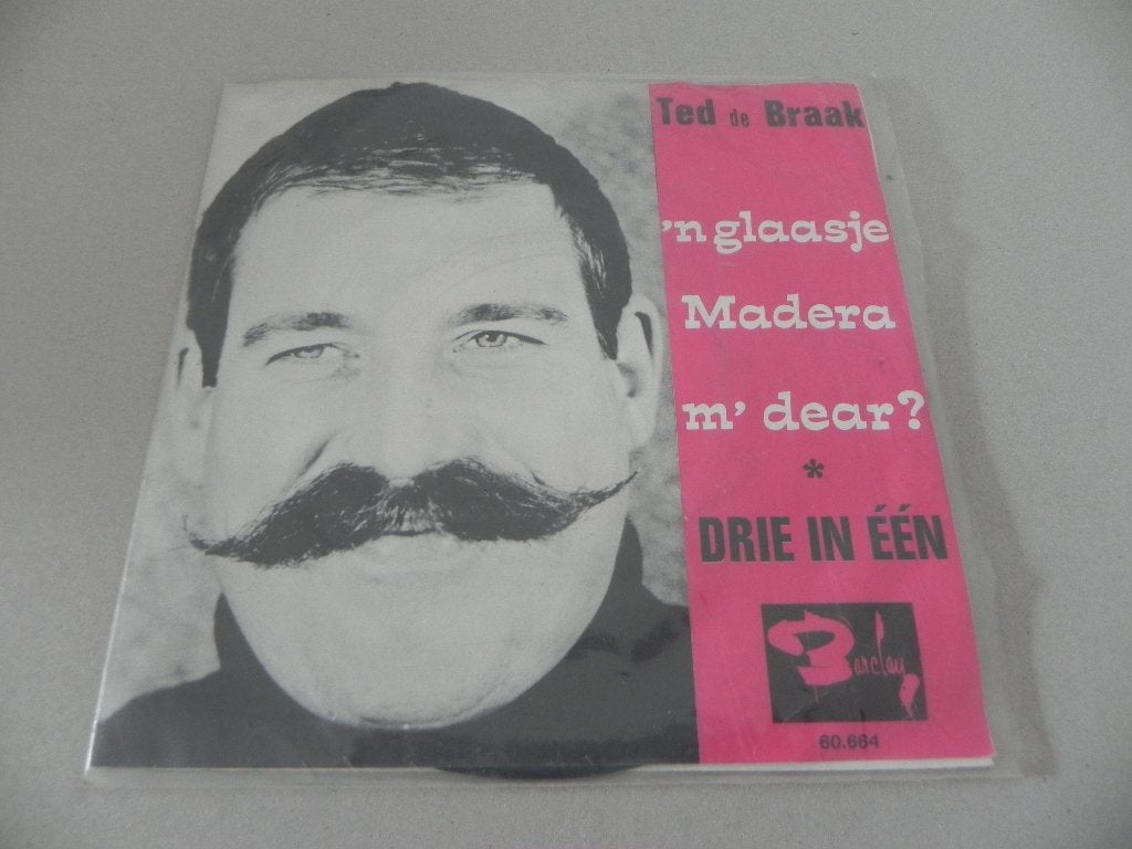 Single van Ted de Braak 'n glaasje Madeira m' dear? 1966, Gebruikt, 7 inch, Ophalen of Verzenden, Beschermende buitenhoes