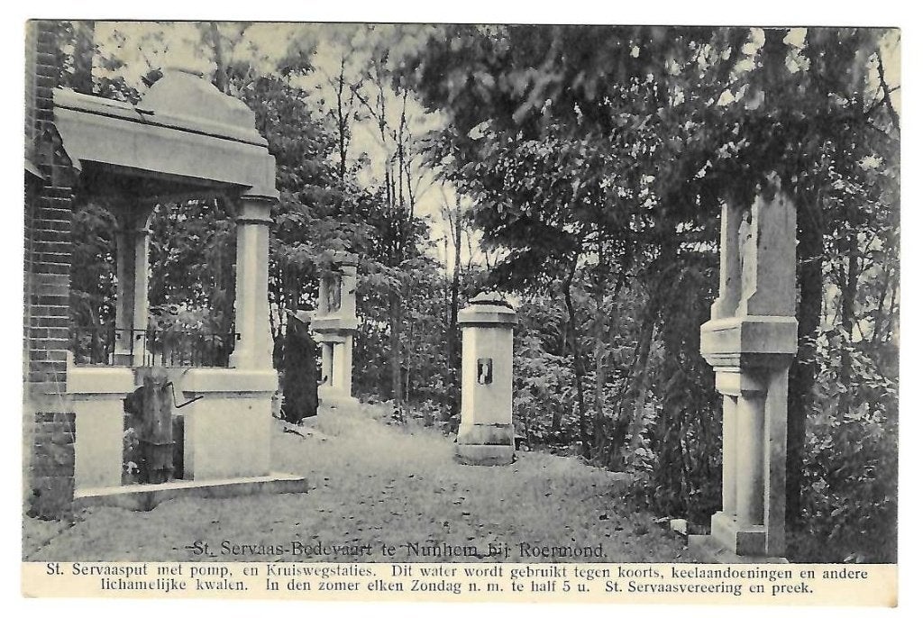 Nunhem bij Roermond - St. Servaasput met pomp, Verzenden, Voor 1920, Ongelopen, Limburg