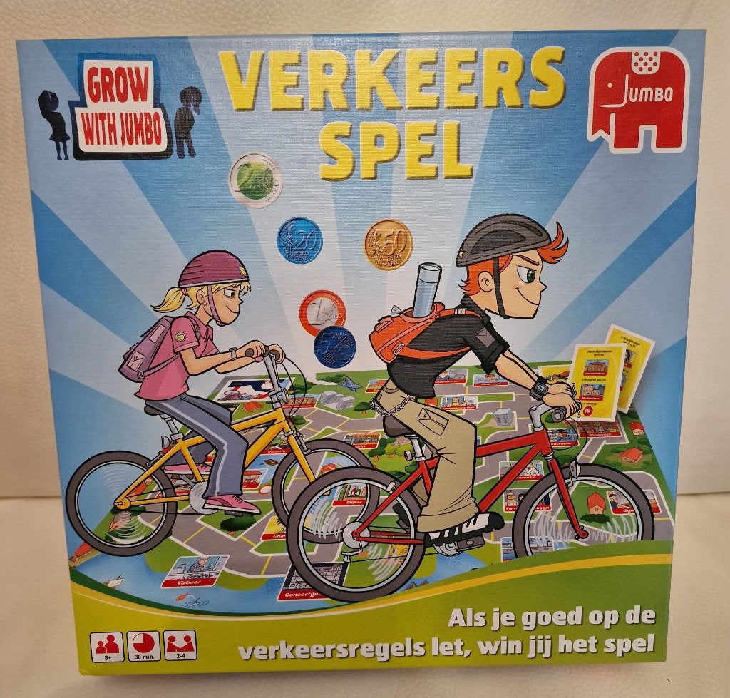 Jumbo Verkeers Spel zgan, Een of twee spelers, Ophalen of Verzenden, Zo goed als nieuw