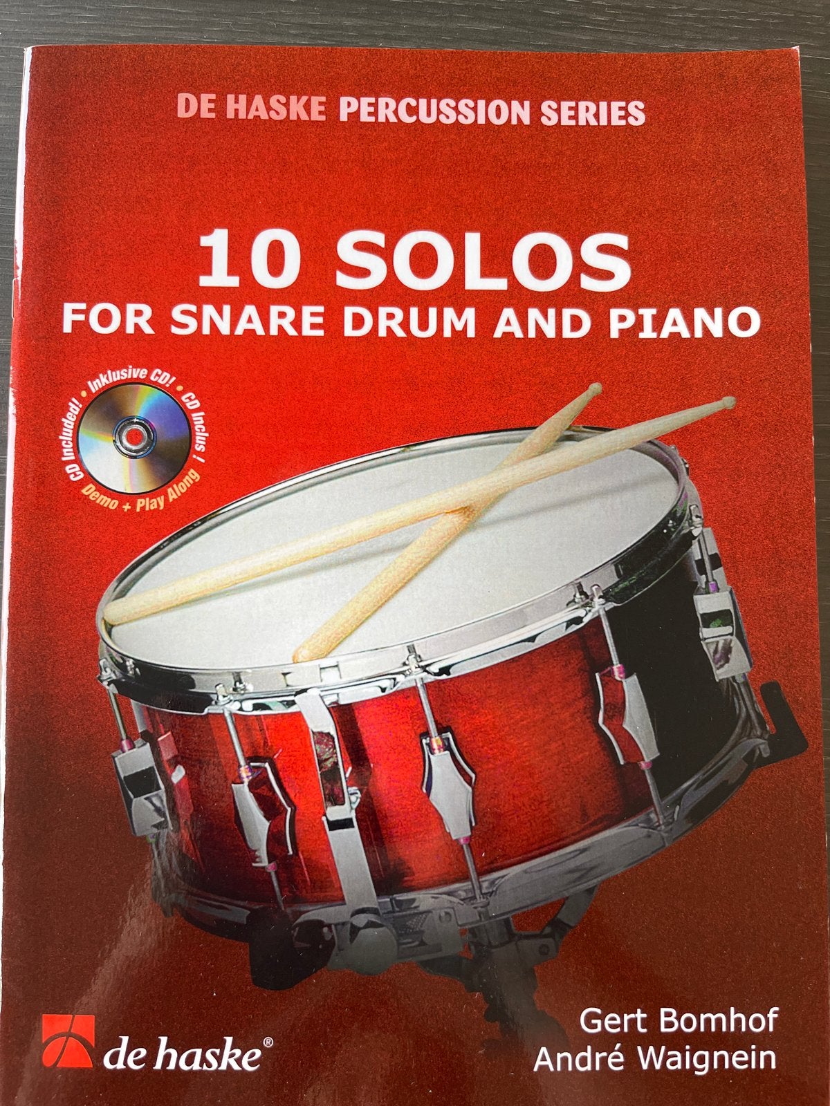 10 Solos voor Snaredrum en Piano - De Haske Percussion, Overige genres, Drums of Percussie, Les of Cursus, Nieuw