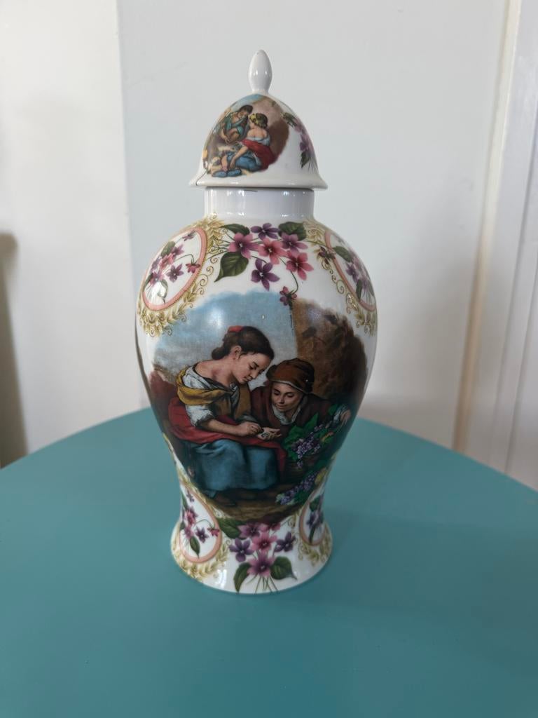 Decoratieve Royal Schwabap vaas met deksel, Ophalen of Verzenden