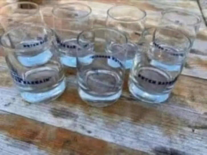 4 bierglazen Dutch Bargain, Ophalen of Verzenden, Nieuw, Glas of Glazen, Overige merken