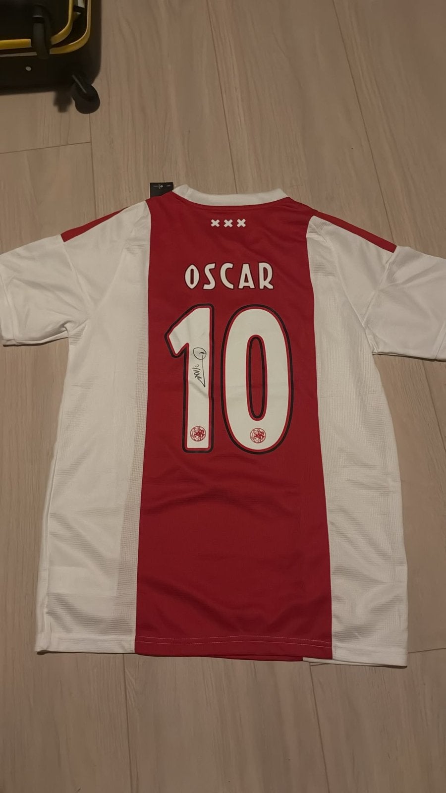 Ajax Thuisshirt Oscar #10 Gesigneerd, Ophalen of Verzenden, Zo goed als nieuw, Shirt