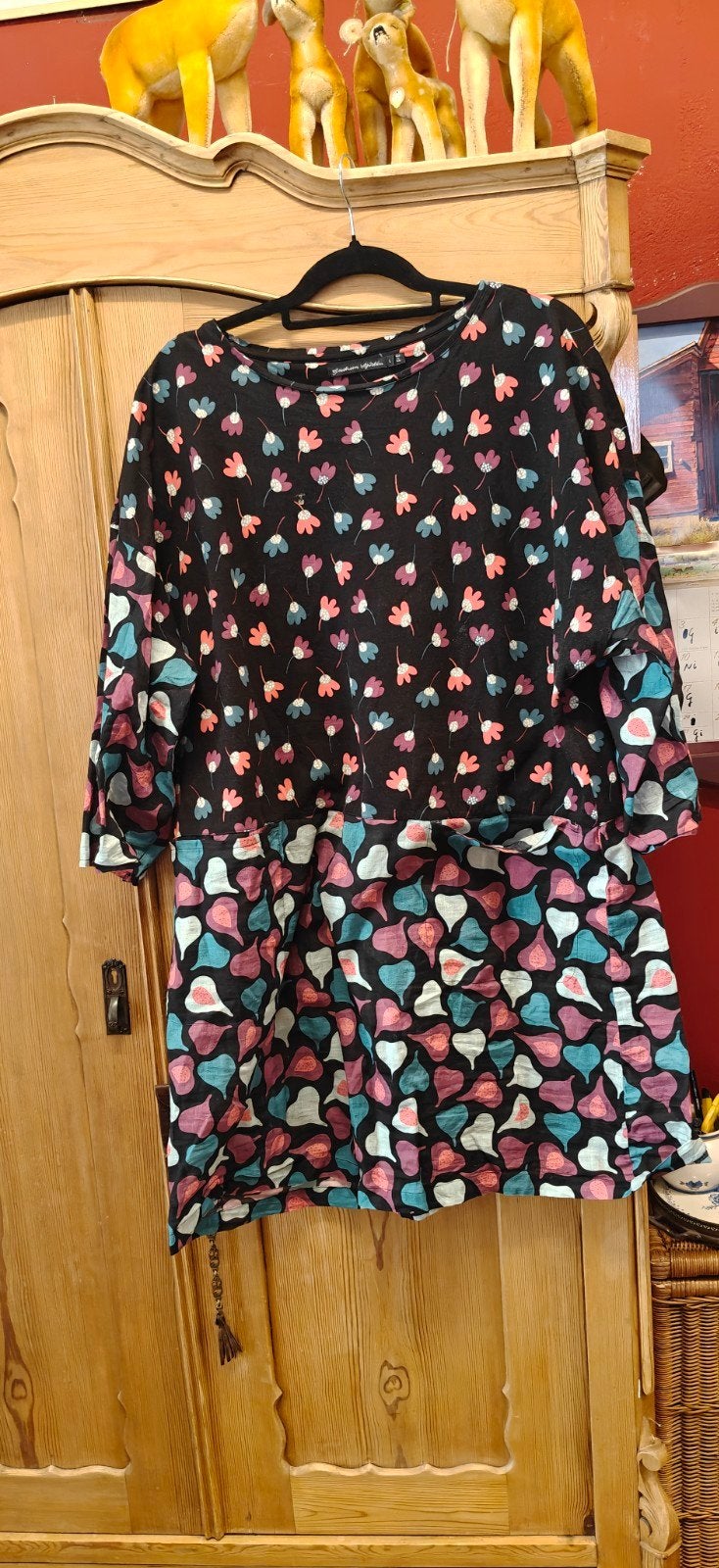xl zgan Gudrun katoenen jurk zwart gekleurd, Ophalen of Verzenden, Zo goed als nieuw, Zwart, Jurk