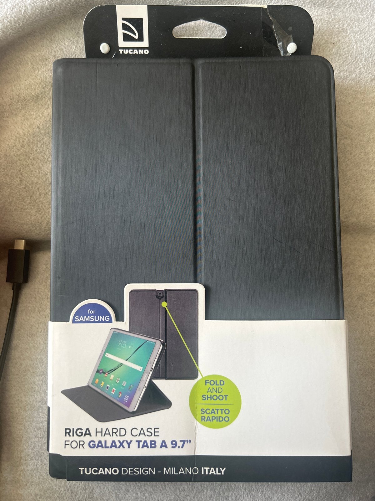 Tucano Riga Hard Case voor Samsung Galaxy Tab A 9.7", Ophalen of Verzenden, Nieuw, 10 inch, Bescherming voor- en achterkant