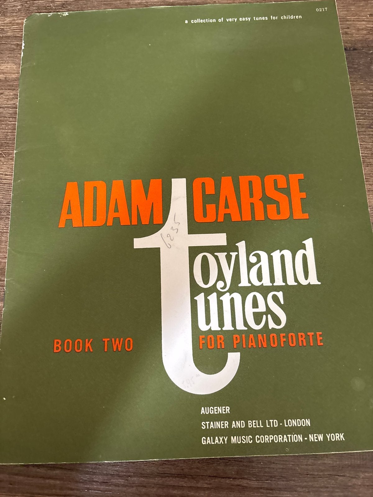Adam Carse Toyland Tunes Boek Twee voor Pianoforte, Gebruikt, Overige genres, Les of Cursus, Ophalen of Verzenden