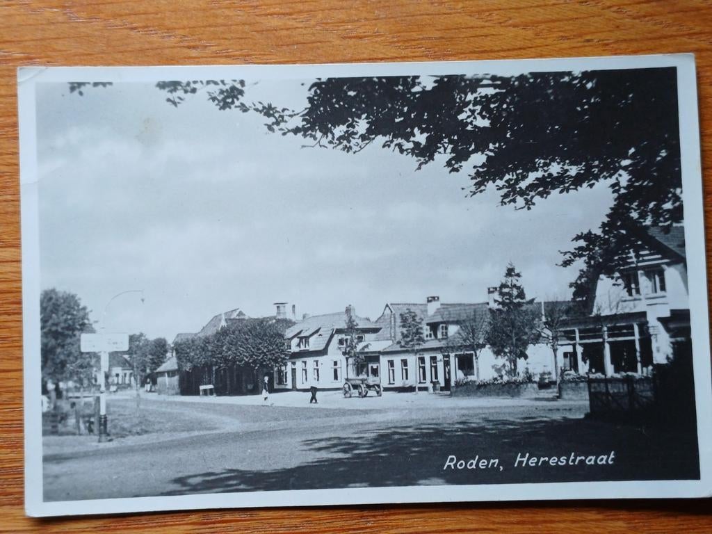 Roden fotokaart Herestraat, Ophalen of Verzenden, 1940 tot 1960