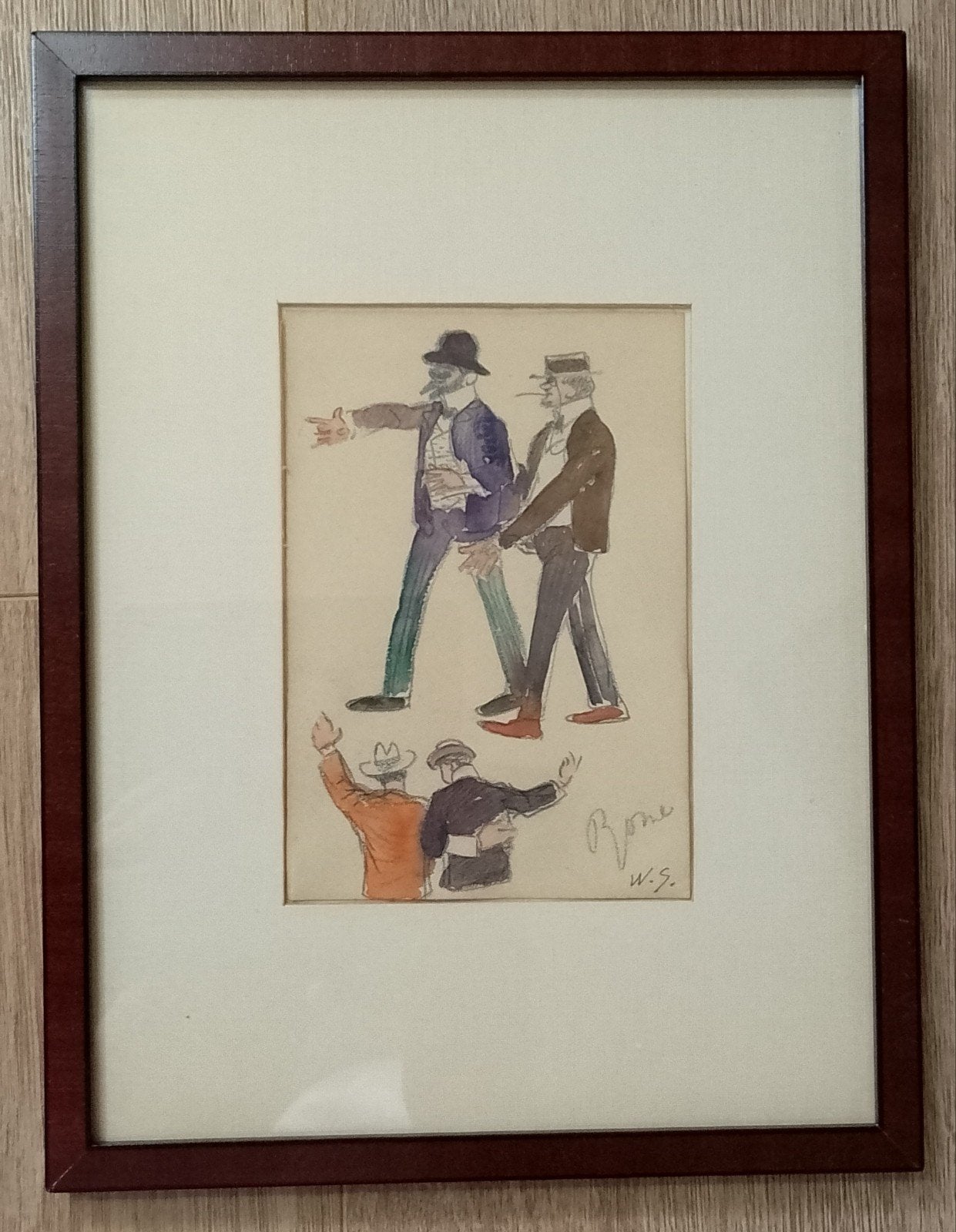 Aquarel Willy Sluiter 'Rome', Ophalen of Verzenden