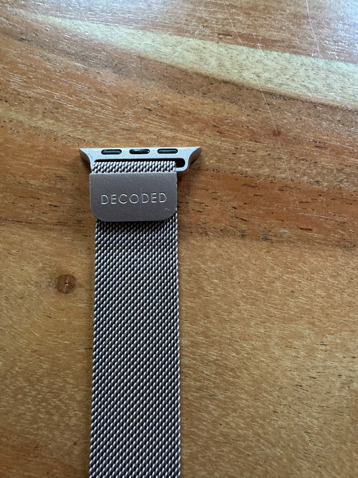 Decoded Apple Watch bandje Milanese Loop Roségoud, Sieraden, Tassen en Uiterlijk, Overige merken, Staal, Staal, Polshorloge