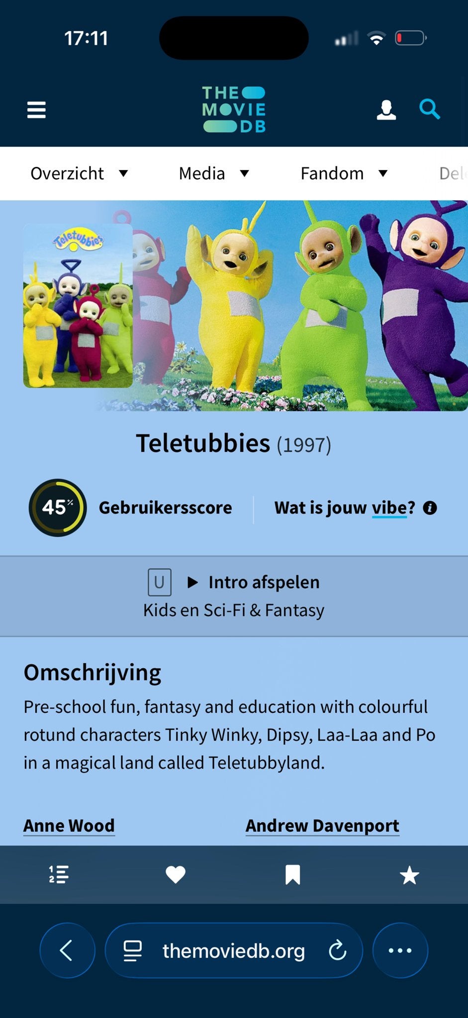 Teletubbies Aflevering 148 Naar bed, Gebruikt, Alle leeftijden, Tv-serie, Ophalen of Verzenden