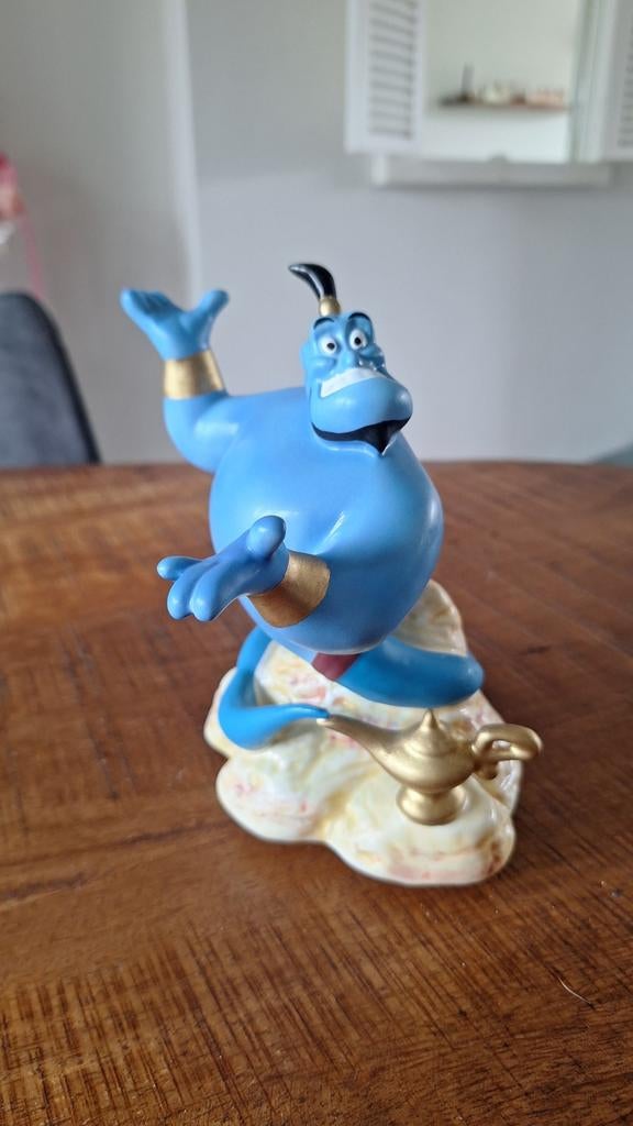 Vintage Disney Aladdin Genie speeldoos Schmid, Verzamelen, Disney, Ophalen of Verzenden, Beeldje of Figuurtje