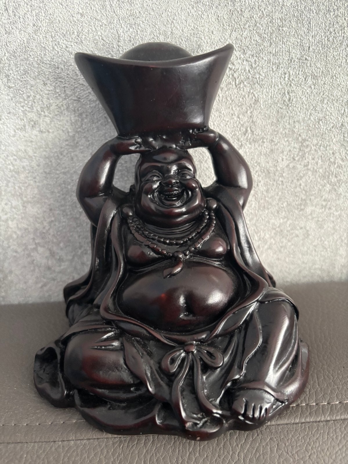 **** Nieuw zwaar Boeddha beeld van kunsthars ****, Ophalen of Verzenden, Nieuw, 16 cm