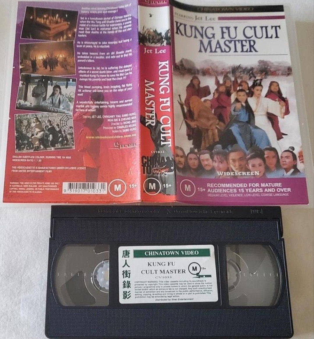 Jet Li Kung-Fu Cult Master VHS Actie/Kung-Fu IMPORT, Cd's en Dvd's, Vanaf 16 jaar, Ophalen of Verzenden, Zo goed als nieuw, Actie en Avontuur