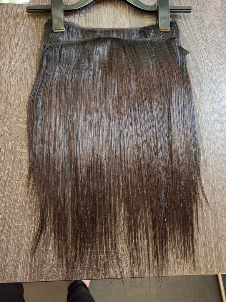 Weft hair extensions 40-45 cm, chocoladebruin, Ophalen of Verzenden