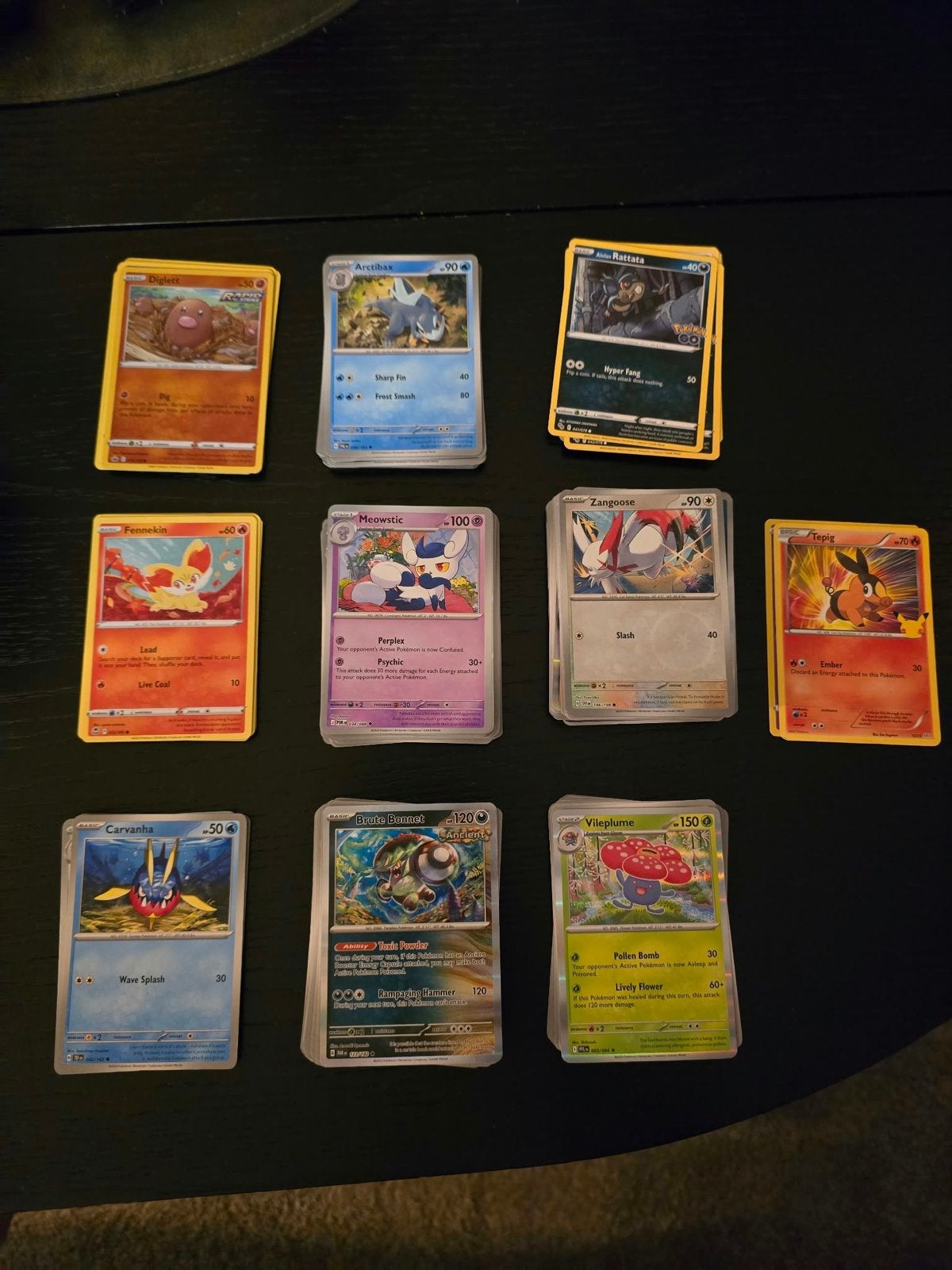 215  Pokémon kaarten - Diverse sets, Ophalen of Verzenden, Gebruikt, Meerdere kaarten
